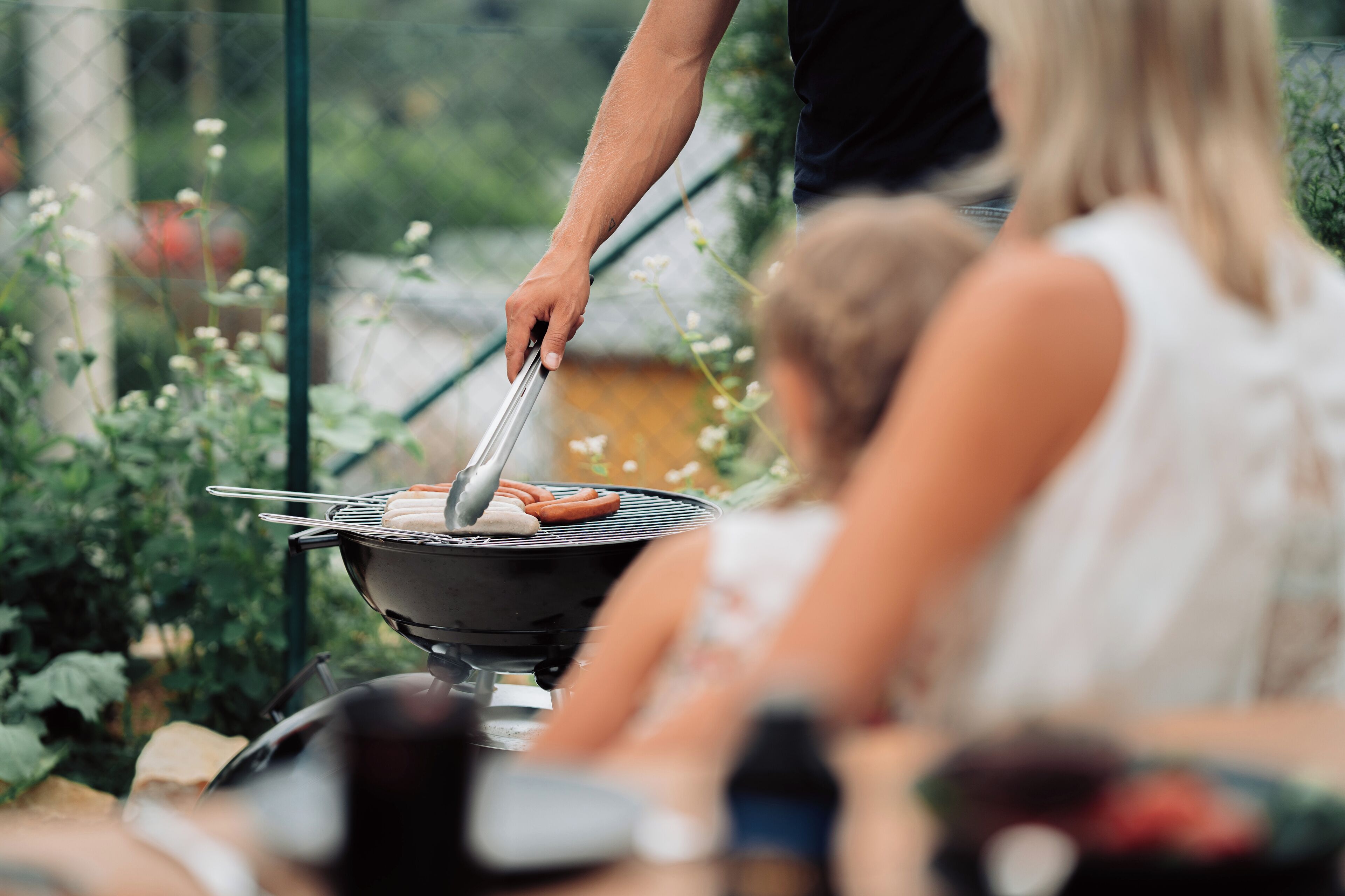 屋外ダイニングエリア