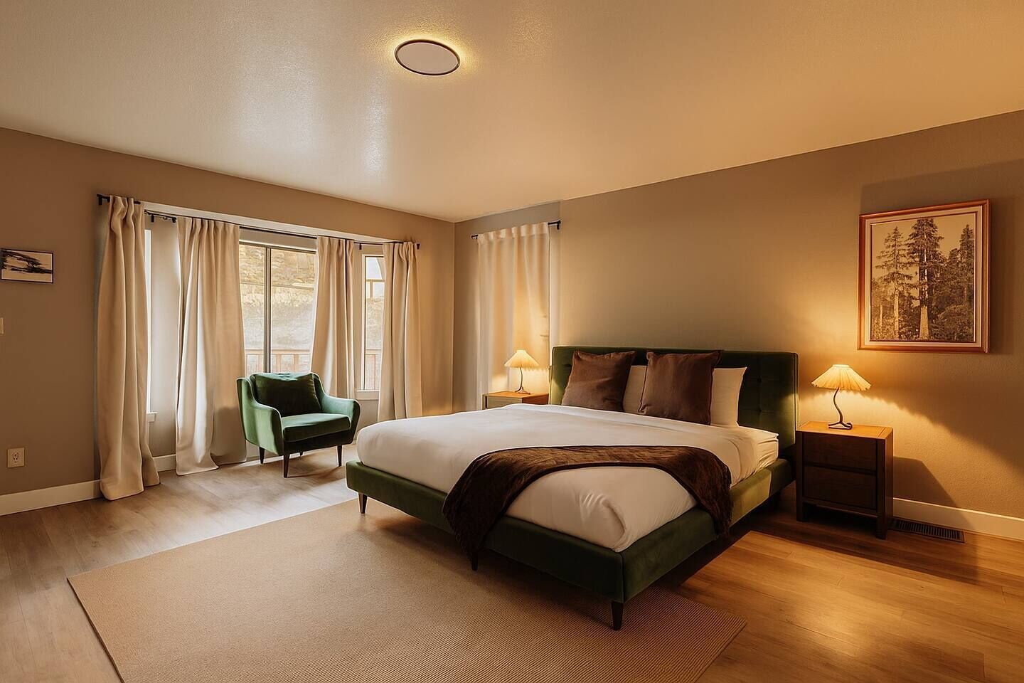 Skrivebord, strykejern/-brett, wi-fi og sengetøy