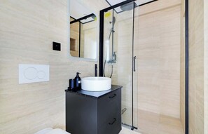 Shower, hair dryer - A Pleasant 1-BR/1Ba in Daumesnil (Paris)