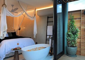 Sábanas de algodón egipcio, ropa de cama de alta calidad y minibar 