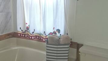 Towels, soap, toilet paper