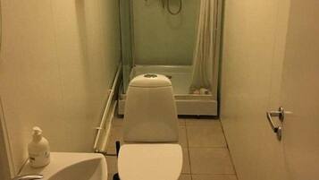 Family Room | Bathroom | Shower, hydromassage showerhead, bathrobes, towels