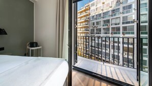Queen Room with Balcony | Desk, laptop workspace, blackout drapes, WiFi (free) - Limehome Athens Agora (Athens)