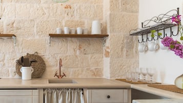 Apartment, Patio, Poolside | Living area