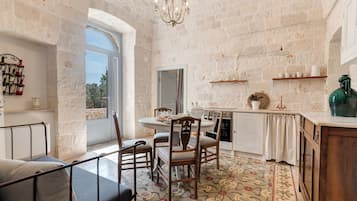 Apartment, Patio, Poolside | Living area