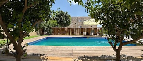 A heated pool