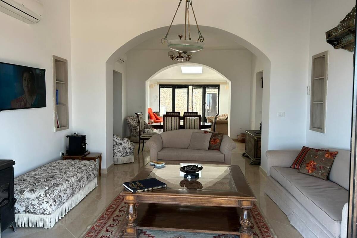 家庭樓中樓客房, 山景 | 起居區