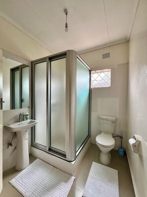 Serviettes fournies, savon, papier toilette