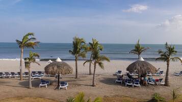 Vue sur la plage/lâocĂ©an