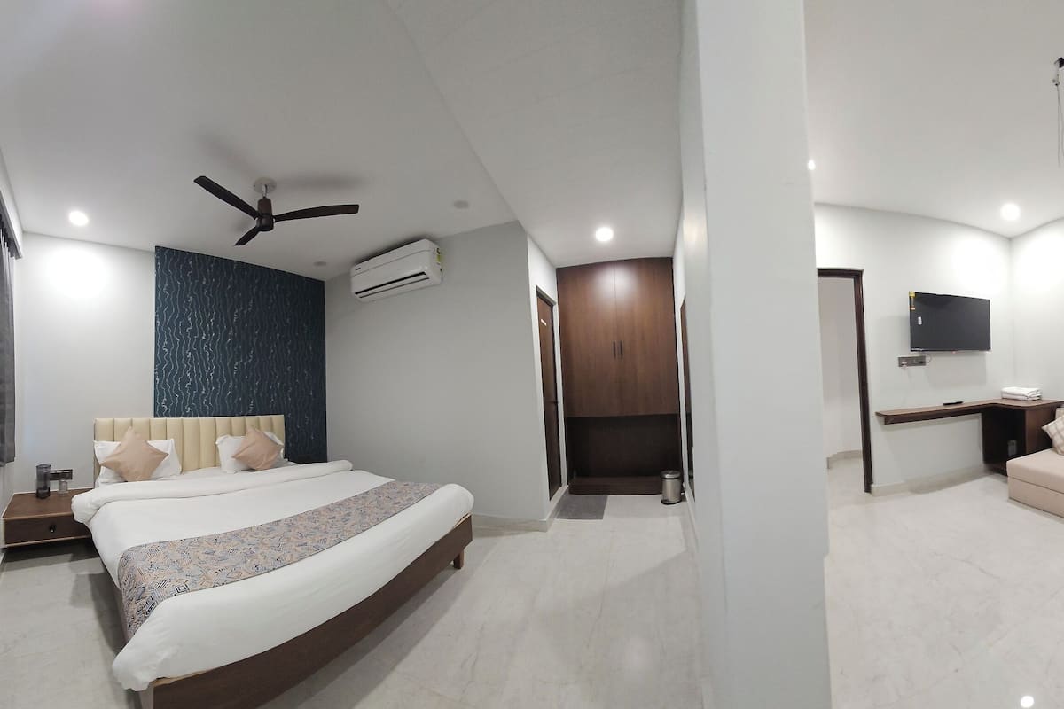 Habitación doble superior | Sábanas de algodón egipcio, ropa de cama de alta calidad, escritorio