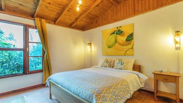 Eenvoudige tweepersoonskamer, 1 tweepersoonsbed, uitzicht op binnenplaats | Gratis wifi