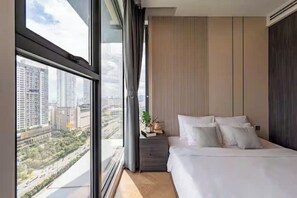 Presidential Suite, 2 Bedrooms, Club lounge access, City View | View from room - Kluxstay Lumiere Riverside Residence (An Khanh)