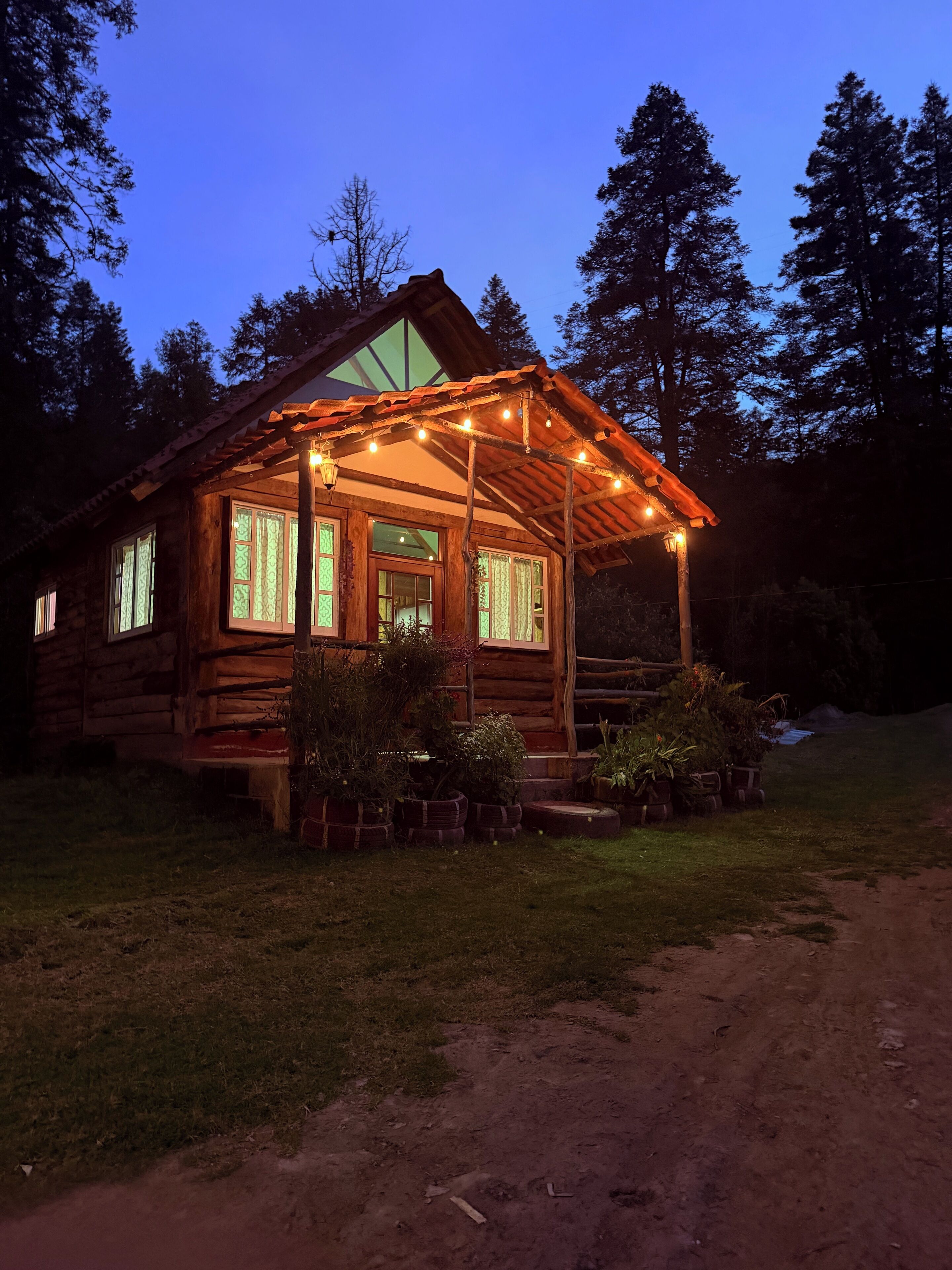 传统小屋, 露台, 山景 | 客房景观