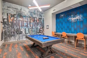 Game room - Comfy 1BR w/ Pool/Hot Tub/Gym/ Free Parking+ Wi-fi (McKinney)