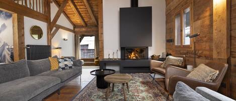 電視、壁爐、書籍、音響