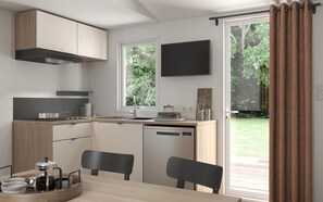 Refrigerador, microondas, parrilla de estufa y lavavajillas 