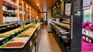 Daily buffet breakfast for a fee