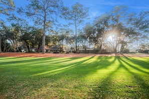 Property grounds - Heritage Hideaway ~ Sea Pines renovated dog-friendly condo (Hilton Head Island)