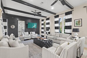 House, Multiple Beds (Villa Soleil Dunes) | Living area - Villa Soleil Dunes (Miramar Beach)