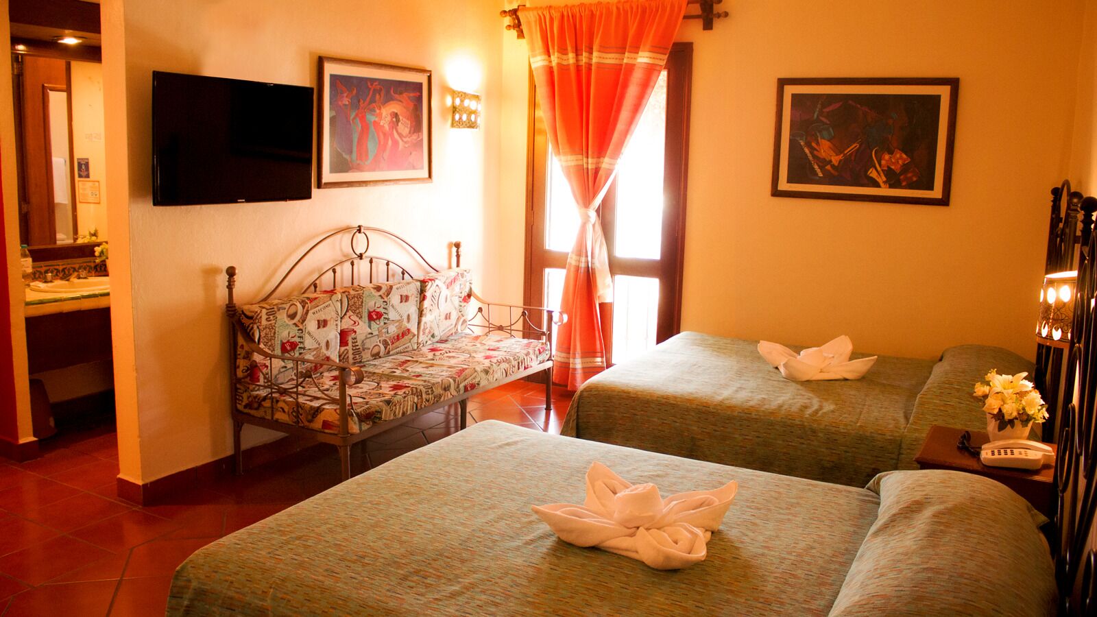 Room, 2 Queen Beds | Iron/ironing board, free WiFi, wheelchair access