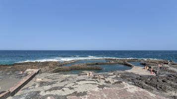 Vlak bij het strand