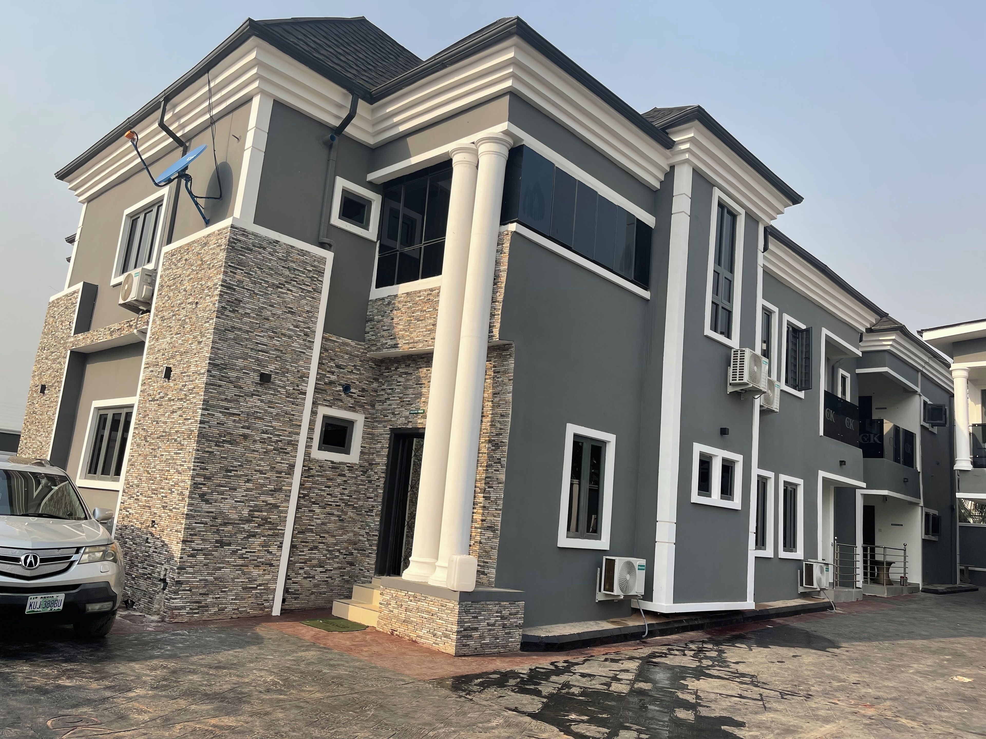 Voorkant van accommodatie