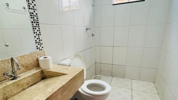 Towels, soap, toilet paper