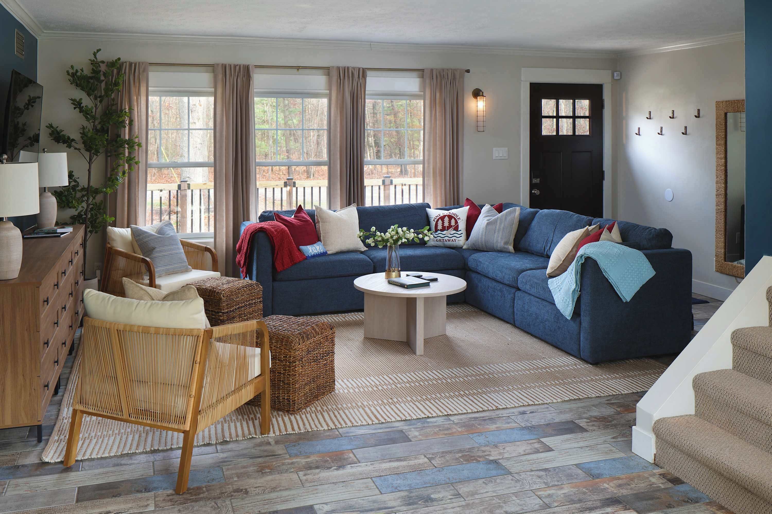 TV, foosball, offices