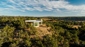 Exterior - Modern Cabin + Hilltop Views + Minutes to Main St (Fredericksburg)