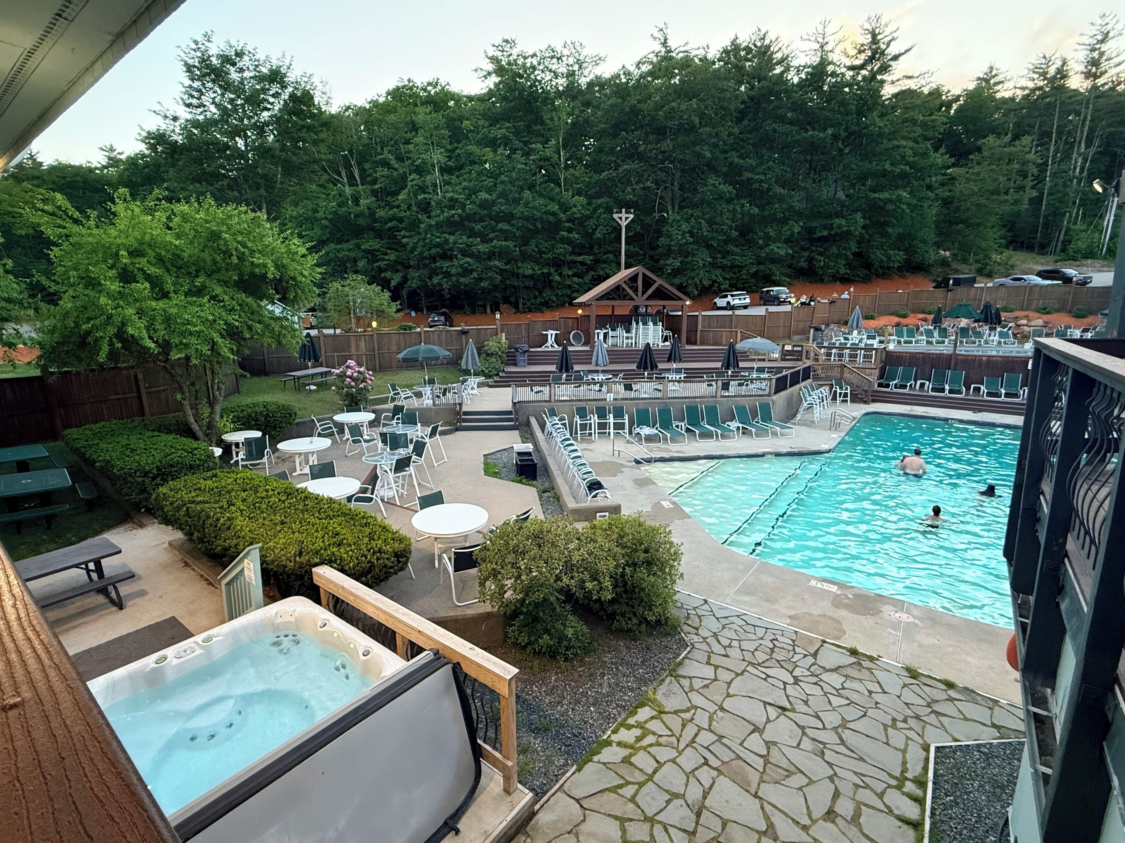 Indoor pool, outdoor pool