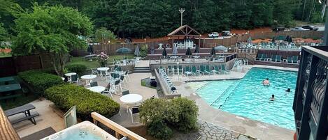 Indoor pool, outdoor pool