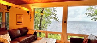 Private lakeside hideaway, 4 bedroom one-story home with stunning water views.
