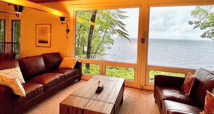Private lakeside hideaway, 4 bedroom one-story home with stunning water views.