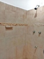 Towels, soap, shampoo, toilet paper