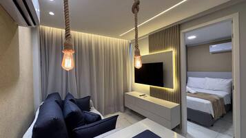 Basic-lejlighed | Minibar, gratis Wi-Fi, sengetøj