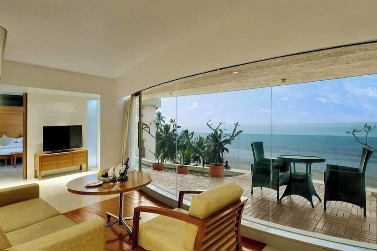 Suite presidencial, vista al mar | Escritorio, espacio para trabajar con laptop y wifi gratis