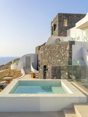 Pool - Villa Aglaida, Divine Sunset & Sea Views, Private Pool, Furnished Terrace, Oia (Santorini)