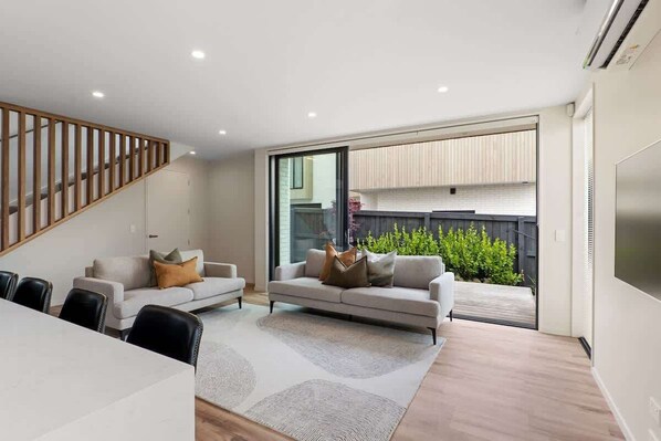 Open plan living space with indoor-outdoor flow