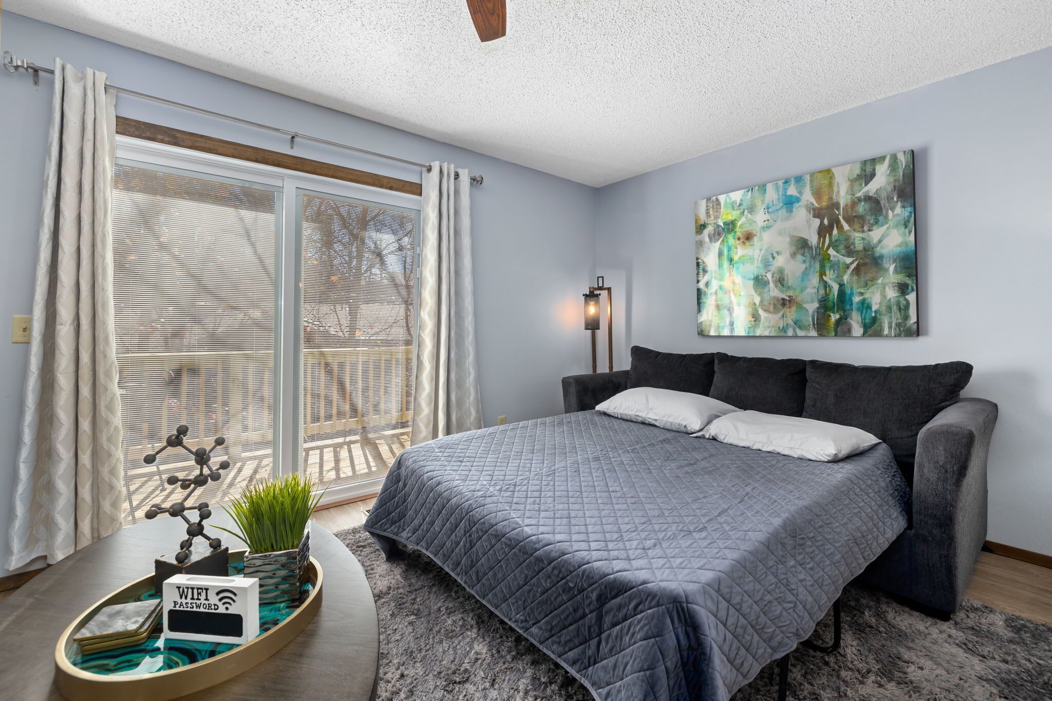 Iron/ironing board, travel cot, WiFi, bed sheets