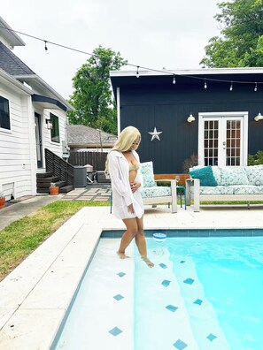 Outdoor pool, a heated pool - World Cup  Metro to Stadium  Sleeps 22+Casita (Houston)