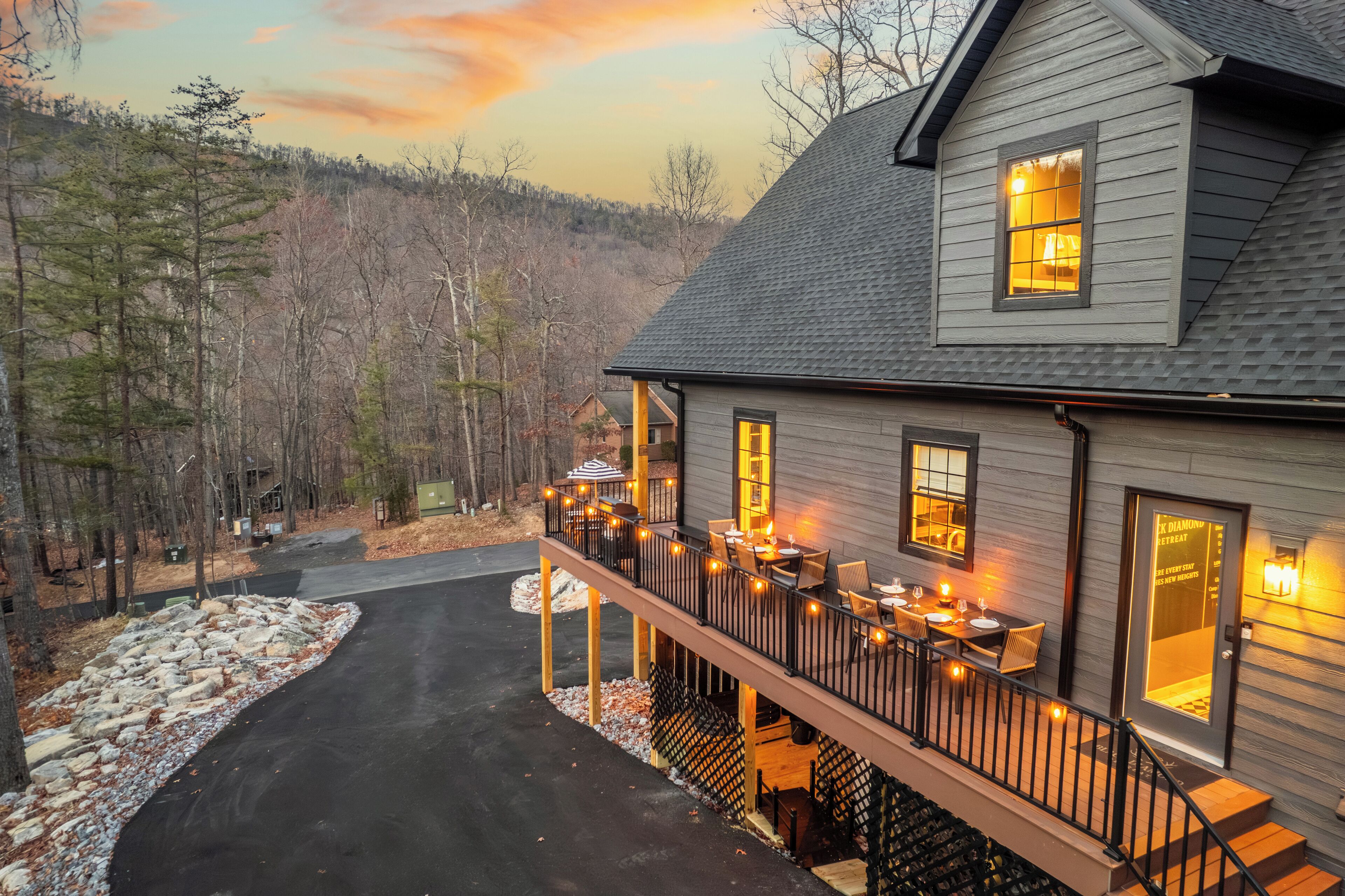 屋外ダイニングエリア