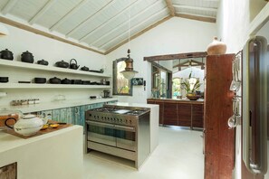 獨棟房屋, 花園景觀 | 私人廚房 | 電冰箱、烤箱、爐台、鍋具/餐盤/廚房用品