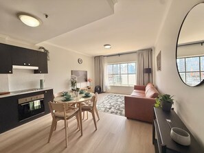 Living area - City Stay, Fast Wi-Fi, Secure Parking, ICC, Darling Harbour, Light Rail, Dining (Pyrmont)
