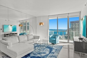Apartment, Ocean View | Living area - Icon W Building Voila Rentals (Miami)