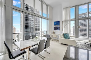 Apartment, Ocean View | Living area - Icon W Building Voila Rentals (Miami)