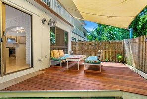 Townhouse – familie, parkutsikt | Terrasse/patio