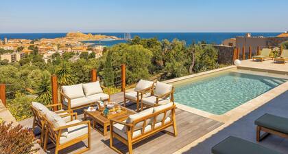 Villa Pietra Mare, piscine vue mer, Ă l'Ile-Rousse