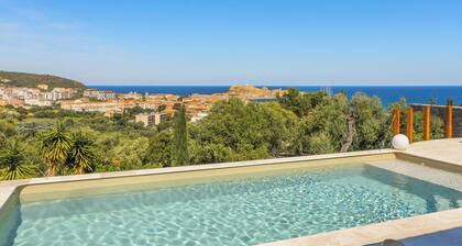Villa Pietra Mare, piscine vue mer, à l'Ile-Rousse