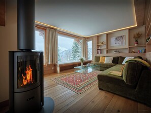 Living area - Chalet Gridloup - Wonderful mountain views in every season - OVO Network (Notre-Dame-de-Bellecombe)