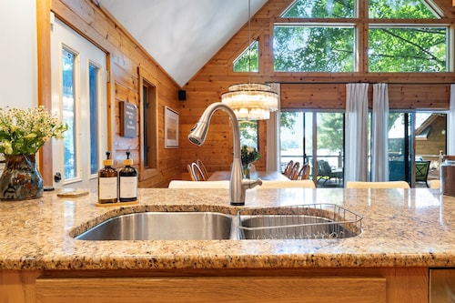 Luxe All-Season Lakefront – 2 Homes Sleep 24